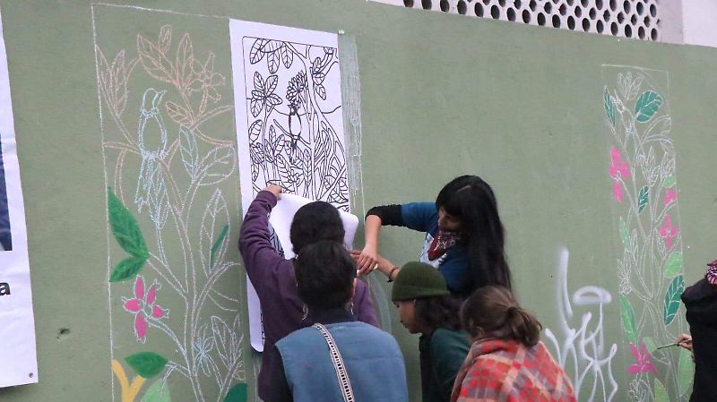 Mural-memorial a tres años de la desaparición de Ricardo y Antonio, defensores del territorio
